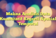Makna Analisis Data Kuantitatif Regresi Spasial Temporal